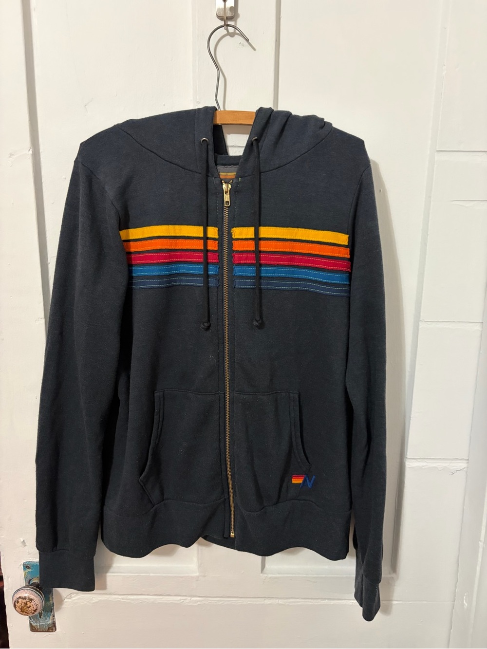 AVIATOR NATION
5 STRIPE ZIP HOODIE
